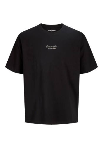 Ανδρικό T-Shirt Jack & Jones JJART PRINT TEE SS CREW NECK 12288095 Μαύρο