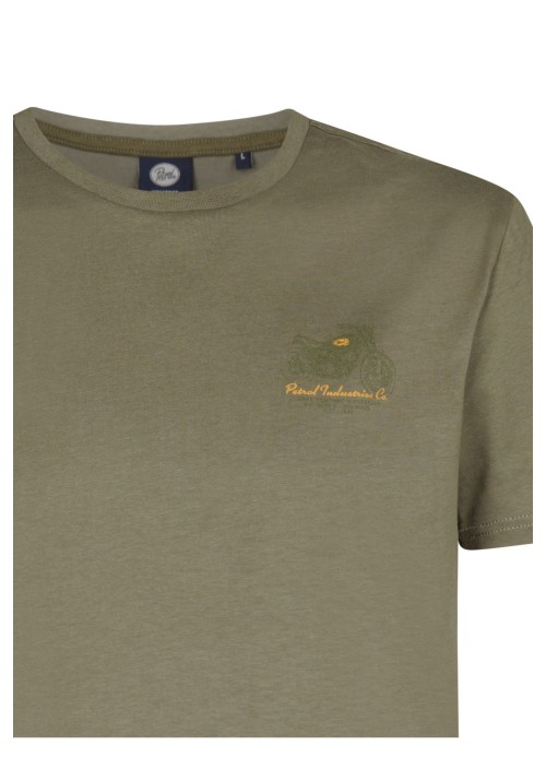 Ανδρικό T-Shirt Petrol M-3050-TSR137-6174 Λαδί