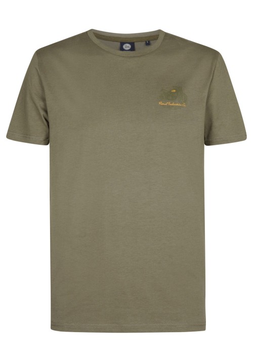 Ανδρικό T-Shirt Petrol M-3050-TSR137-6174 Λαδί