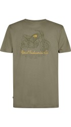 Ανδρικό T-Shirt Petrol M-3050-TSR137-6174 Λαδί