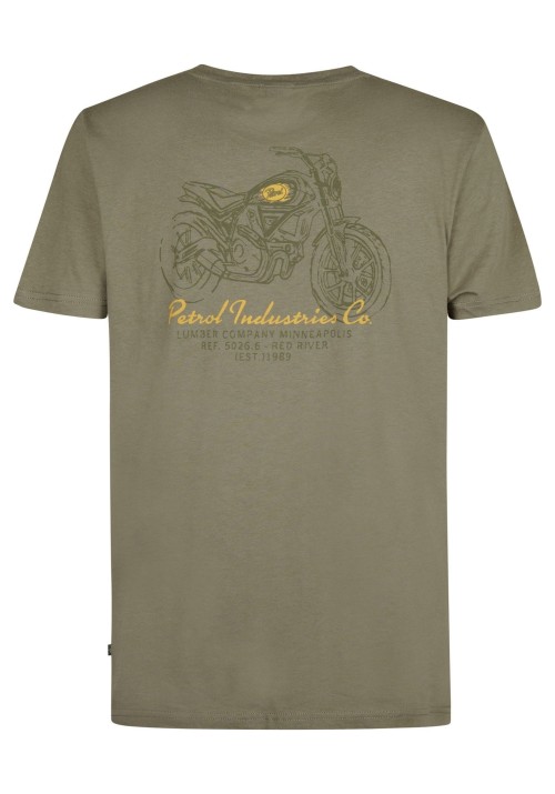 Ανδρικό T-Shirt Petrol M-3050-TSR137-6174 Λαδί