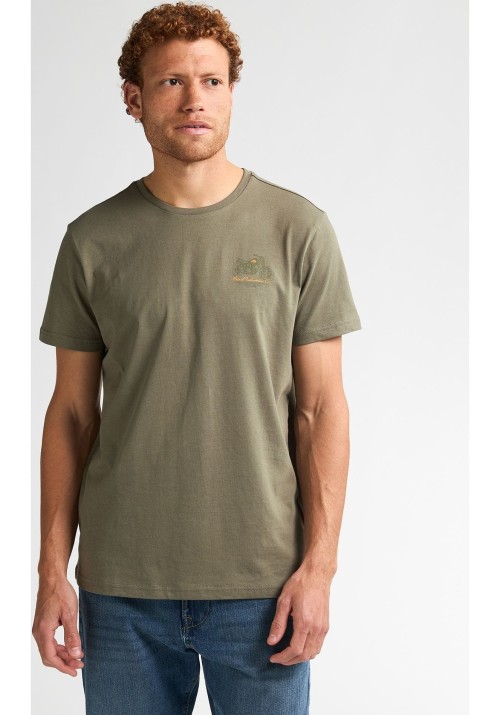Ανδρικό T-Shirt Petrol M-3050-TSR137-6174 Λαδί