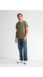 Ανδρικό T-Shirt Petrol M-3050-TSR137-6174 Λαδί