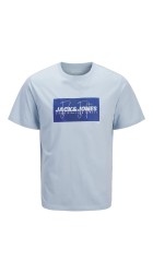 Ανδρικό T-Shirt Jack & Jones JJCole Print Tee SS Crew Neck LN 12288492 Celestial Blue