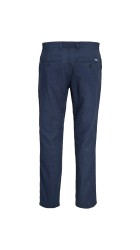 Ανδρικό Παντελόνι Λινό Jack & Jones JPStace Summer Linen Blend Chino Pant SN 12248604 Navy Blazer