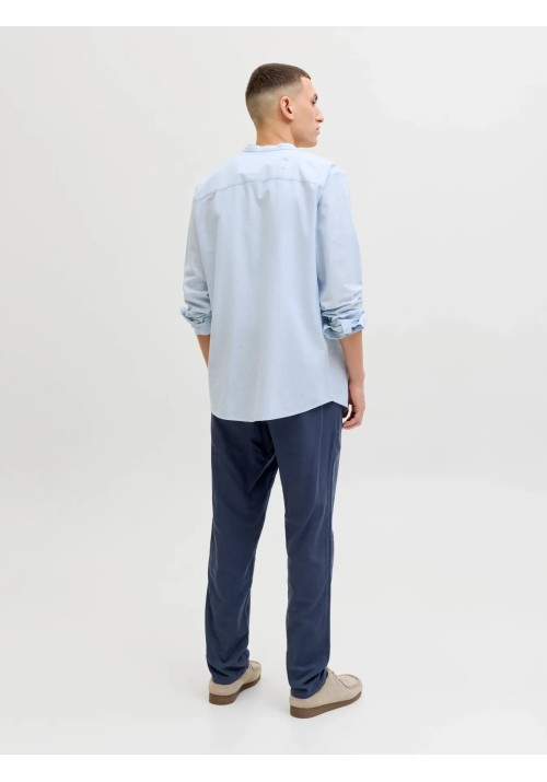 Ανδρικό Παντελόνι Λινό Jack & Jones JPStace Summer Linen Blend Chino Pant SN 12248604 Navy Blazer