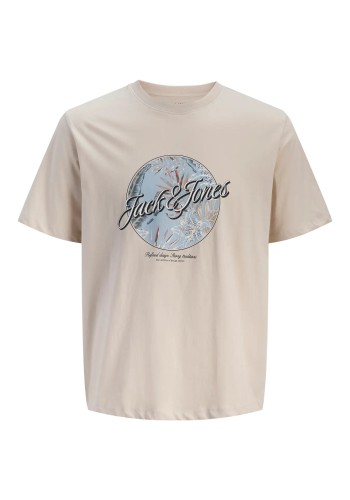 Ανδρικό T-Shirt Jack & Jones JJHonolulu Shape Tee SS Crew Neck LN 12288088 Moonbeam