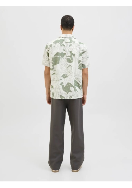 Ανδρικό Πουκάμισο Jack & Jones JPRBlubahamas Print Resort S/S Shirt LN 12278489 Hedge Green