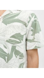 Ανδρικό Πουκάμισο Jack & Jones JPRBlubahamas Print Resort S/S Shirt LN 12278489 Hedge Green