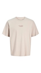 Ανδρικό T-Shirt Jack & Jones JJart Print Tee SS Crew Neck 12288095 Moonbeam