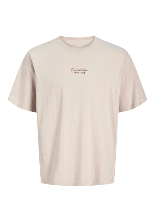 Ανδρικό T-Shirt Jack & Jones JJart Print Tee SS Crew Neck 12288095 Moonbeam