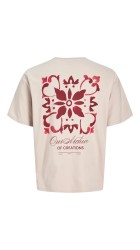 Ανδρικό T-Shirt Jack & Jones JJart Print Tee SS Crew Neck 12288095 Moonbeam