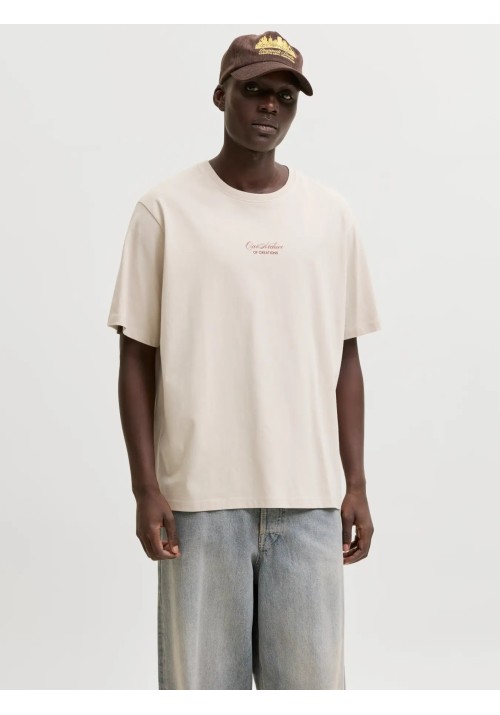 Ανδρικό T-Shirt Jack & Jones JJart Print Tee SS Crew Neck 12288095 Moonbeam