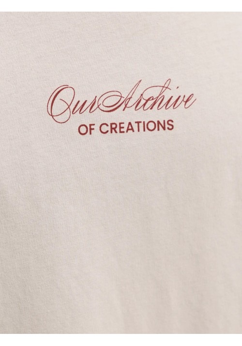 Ανδρικό T-Shirt Jack & Jones JJart Print Tee SS Crew Neck 12288095 Moonbeam