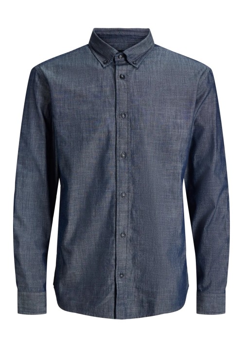 Ανδρικό Πουκάμισο Jack & Jones JPRBlarichard Chambray L/S Shirt 12294843 Blue Denim