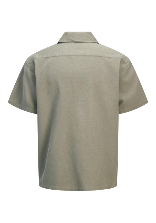 Ανδρικό Πουκάμισο Jack & Jones JJGlobal Waffle Resort Shirt SS 12295551 Vetiver