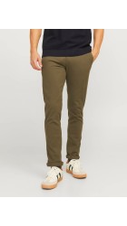 Ανδρικό Παντελόνι Chino Jack & Jones JPSΤMarco Fury Noos 12206198 Olive Night