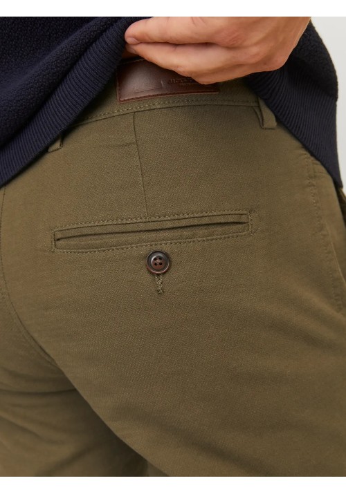 Ανδρικό Παντελόνι Chino Jack & Jones JPSΤMarco Fury Noos 12206198 Olive Night