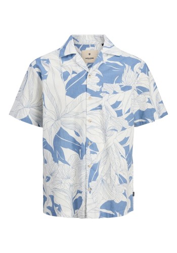 Ανδρικό Πουκάμισο Jack & Jones JPRBlubahamas Print Resort S/S Shirt LN 12278489 Quiet Harbor
