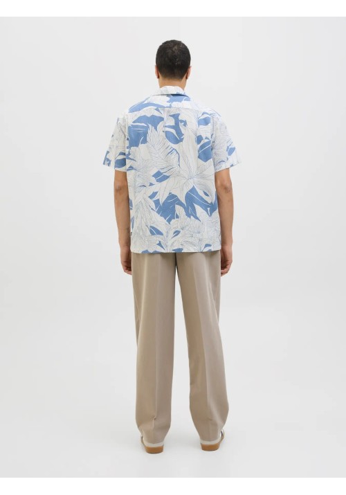 Ανδρικό Πουκάμισο Jack & Jones JPRBlubahamas Print Resort S/S Shirt LN 12278489 Quiet Harbor