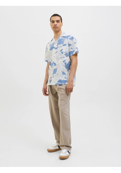 Ανδρικό Πουκάμισο Jack & Jones JPRBlubahamas Print Resort S/S Shirt LN 12278489 Quiet Harbor
