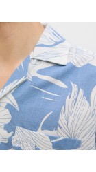 Ανδρικό Πουκάμισο Jack & Jones JPRBlubahamas Print Resort S/S Shirt LN 12278489 Quiet Harbor