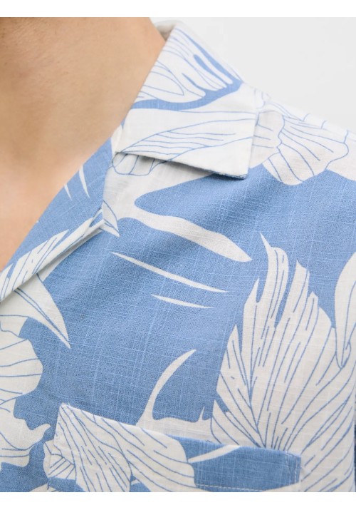 Ανδρικό Πουκάμισο Jack & Jones JPRBlubahamas Print Resort S/S Shirt LN 12278489 Quiet Harbor