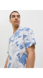 Ανδρικό Πουκάμισο Jack & Jones JPRBlubahamas Print Resort S/S Shirt LN 12278489 Quiet Harbor
