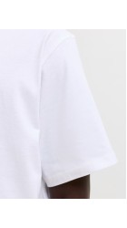Ανδρικό T-Shirt Jack & Jones JComarina Front Print TEE SS Crew Neck 12295563 Λευκό