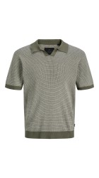 Ανδρική Μπλούζα Πλεκτή Jack & Jones JPEBlaudson Knit Split Neck SS SN 12297988 Smokey Olive Twist Ανδρική Μπλούζα Πλεκτή Jack & Jones JPEBlaudson Knit Split Neck SS SN 12297988 Smokey Olive Twist