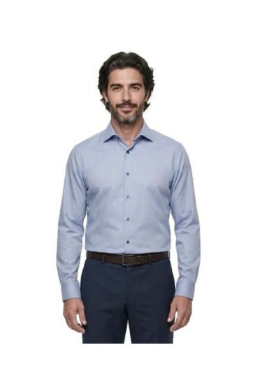 Ανδρικό Πουκάμισο Ελαστικό Slim Fit Boston 9001-444 Γκρι
