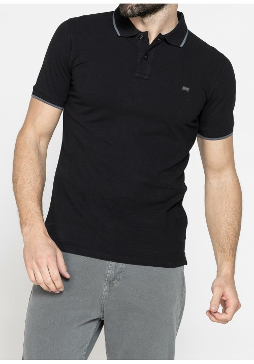 Ανδρική Μπλούζα Polo Carrera jeans 819A0075A-899 Black