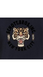 Ανδρικό T-Shirt Schott TSdagger Tee Shirt Print Dos Schott Μπλε