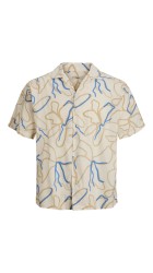 Ανδρικό Πουκάμισο Jack & Jones JPRBladrew Print Resort Shirt S/S LN 12279789 Marina Ανδρικό Πουκάμισο Jack & Jones JPRBladrew Print Resort Shirt S/S LN 12279789 Marina
