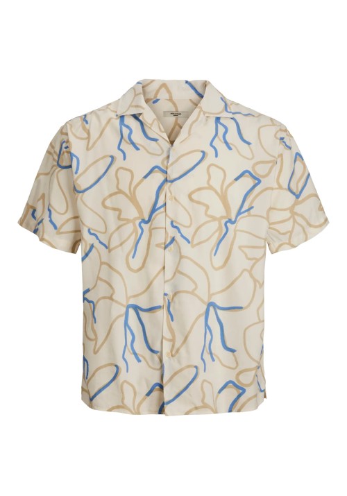 Ανδρικό Πουκάμισο Jack & Jones JPRBladrew Print Resort Shirt S/S LN 12279789 Marina Ανδρικό Πουκάμισο Jack & Jones JPRBladrew Print Resort Shirt S/S LN 12279789 Marina