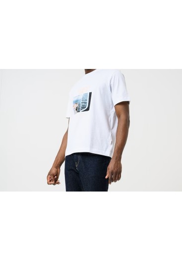 Ανδρικό T-Shirt Jack & Jones Jornorrebro Photo Tee SS Crew Neck LN 12291022 Bright White