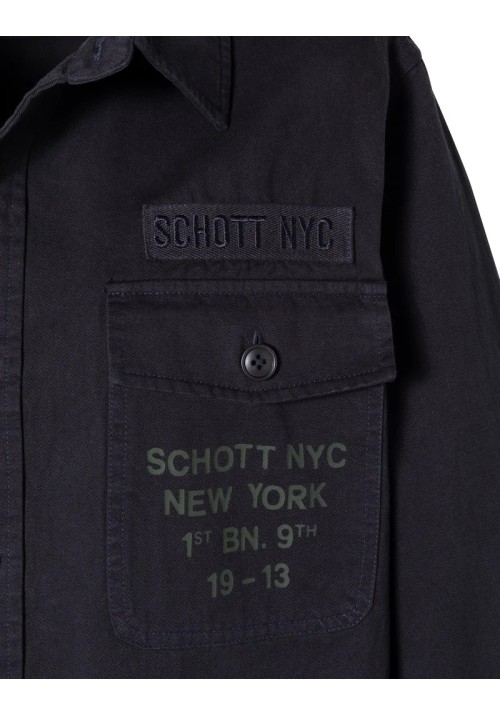 SCHOTT NYC Shstantonbd Surchemise Badges Schott Navy