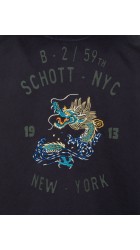 SCHOTT NYC Shstantonbd Surchemise Badges Schott Navy