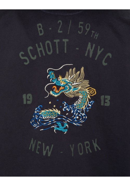 SCHOTT NYC Shstantonbd Surchemise Badges Schott Navy