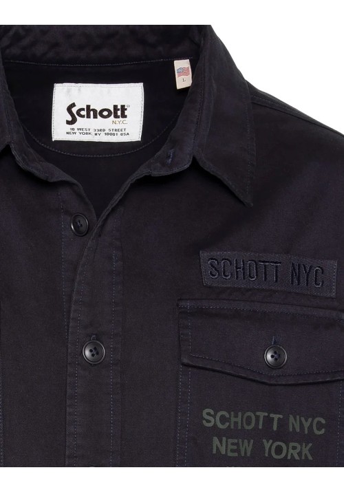 SCHOTT NYC Shstantonbd Surchemise Badges Schott Navy