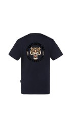 Ανδρικό T-Shirt Schott TSdagger Tee Shirt Print Dos Schott Μπλε