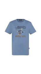 Ανδρικό T-Shirt Schott TSDALE Tee Print Vintage Schott Γαλάζιο
