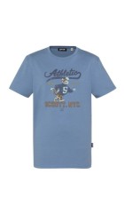 Ανδρικό T-Shirt Schott TSDALE Tee Print Vintage Schott Γαλάζιο