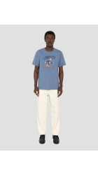 Ανδρικό T-Shirt Schott TSDALE Tee Print Vintage Schott Γαλάζιο