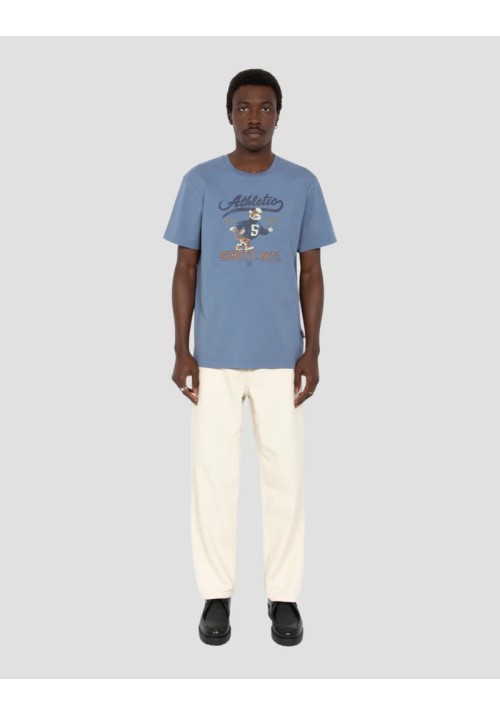 Ανδρικό T-Shirt Schott TSDALE Tee Print Vintage Schott Γαλάζιο