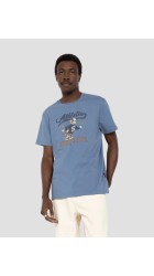 Ανδρικό T-Shirt Schott TSDALE Tee Print Vintage Schott Γαλάζιο