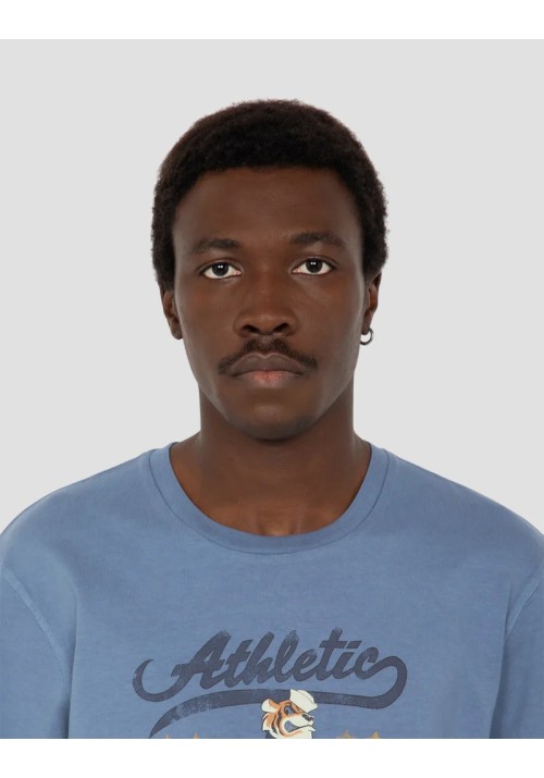 Ανδρικό T-Shirt Schott TSDALE Tee Print Vintage Schott Γαλάζιο