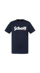 Ανδρικά T-Shirt Schott N.Y.K. TSPKLogo TSS2606 Navy-Grey