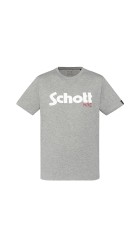 Ανδρικά T-Shirt Schott N.Y.K. TSPKLogo TSS2606 Navy-Grey