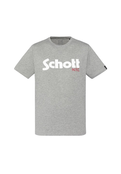 Ανδρικά T-Shirt Schott N.Y.K. TSPKLogo TSS2606 Navy-Grey